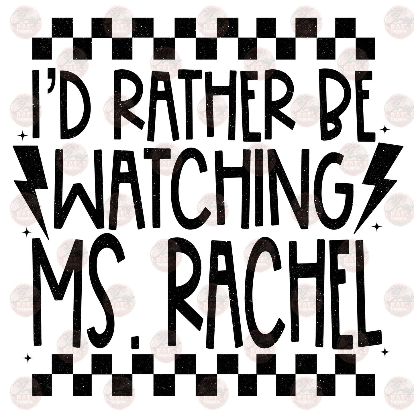 I'd Rather Be Watching Ms. R Transfer