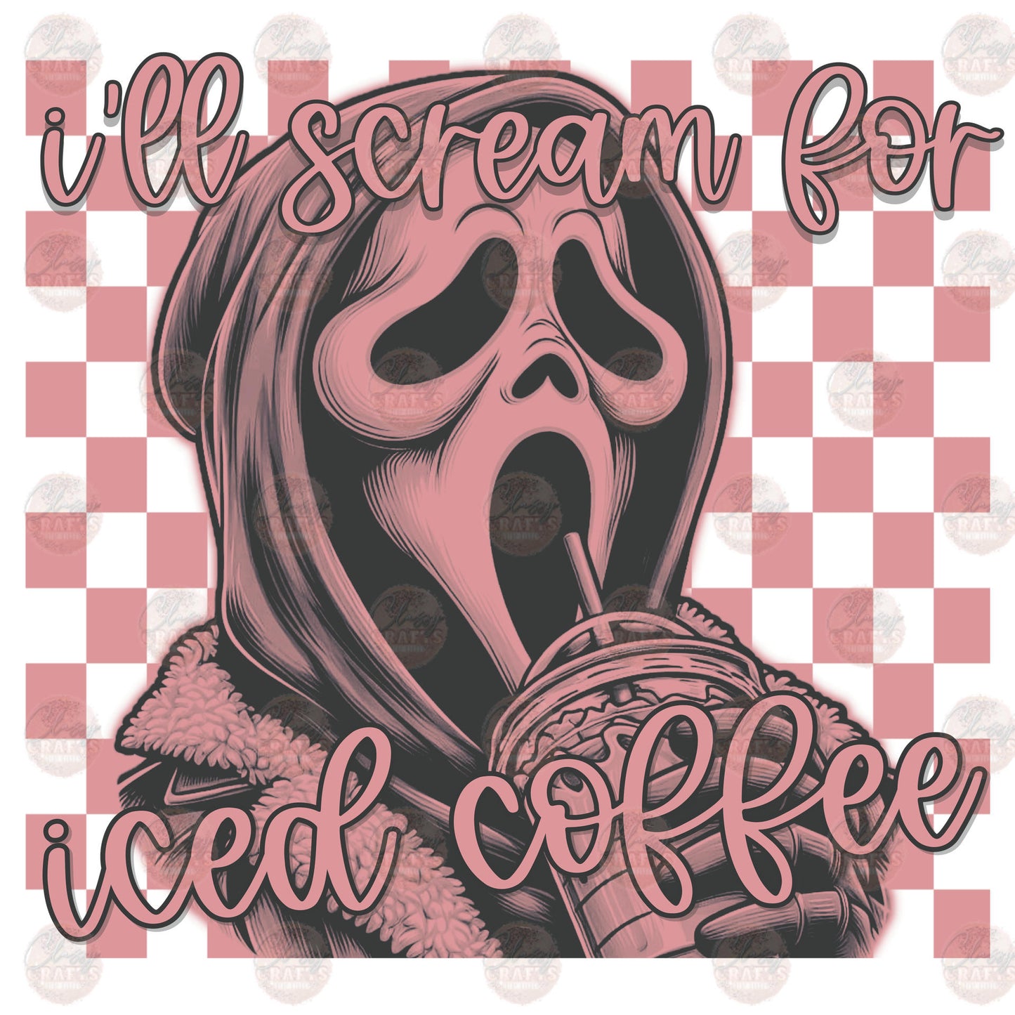 I'll Scream For Iced Coffee Transfers