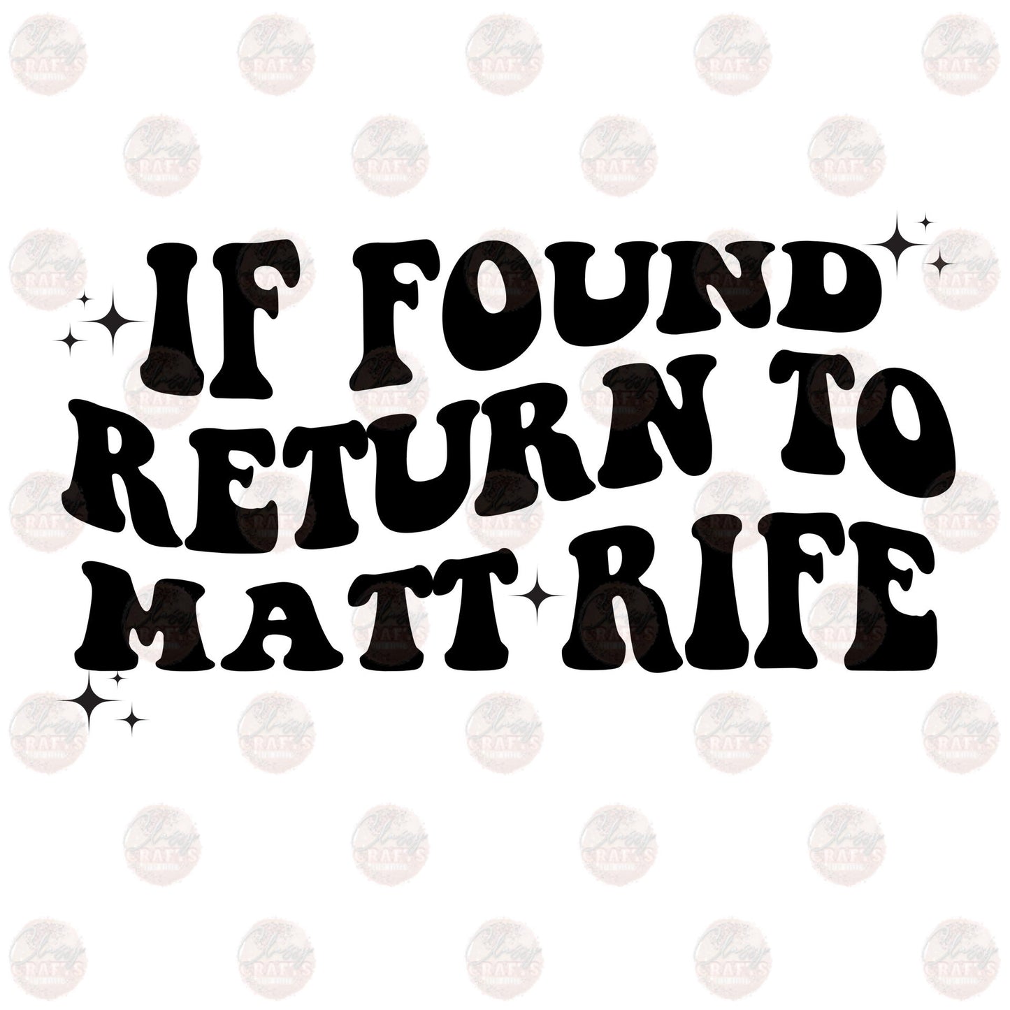If Found Return Transfer