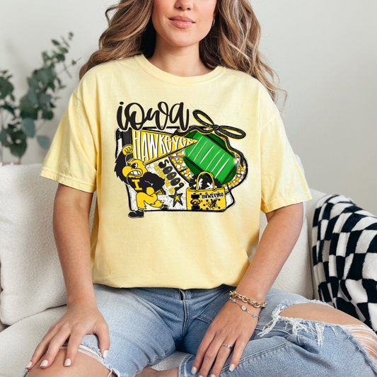 Iowa Hawkeyes Game Day Coquette Transfer