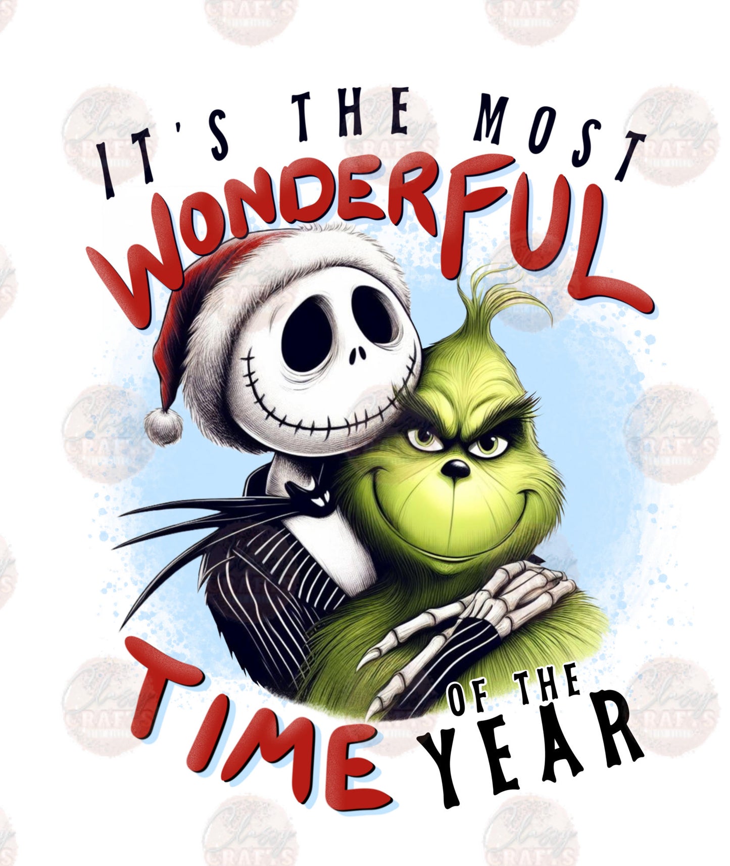 It's The Most Wonderful Time Grump & J Skellie Transfer