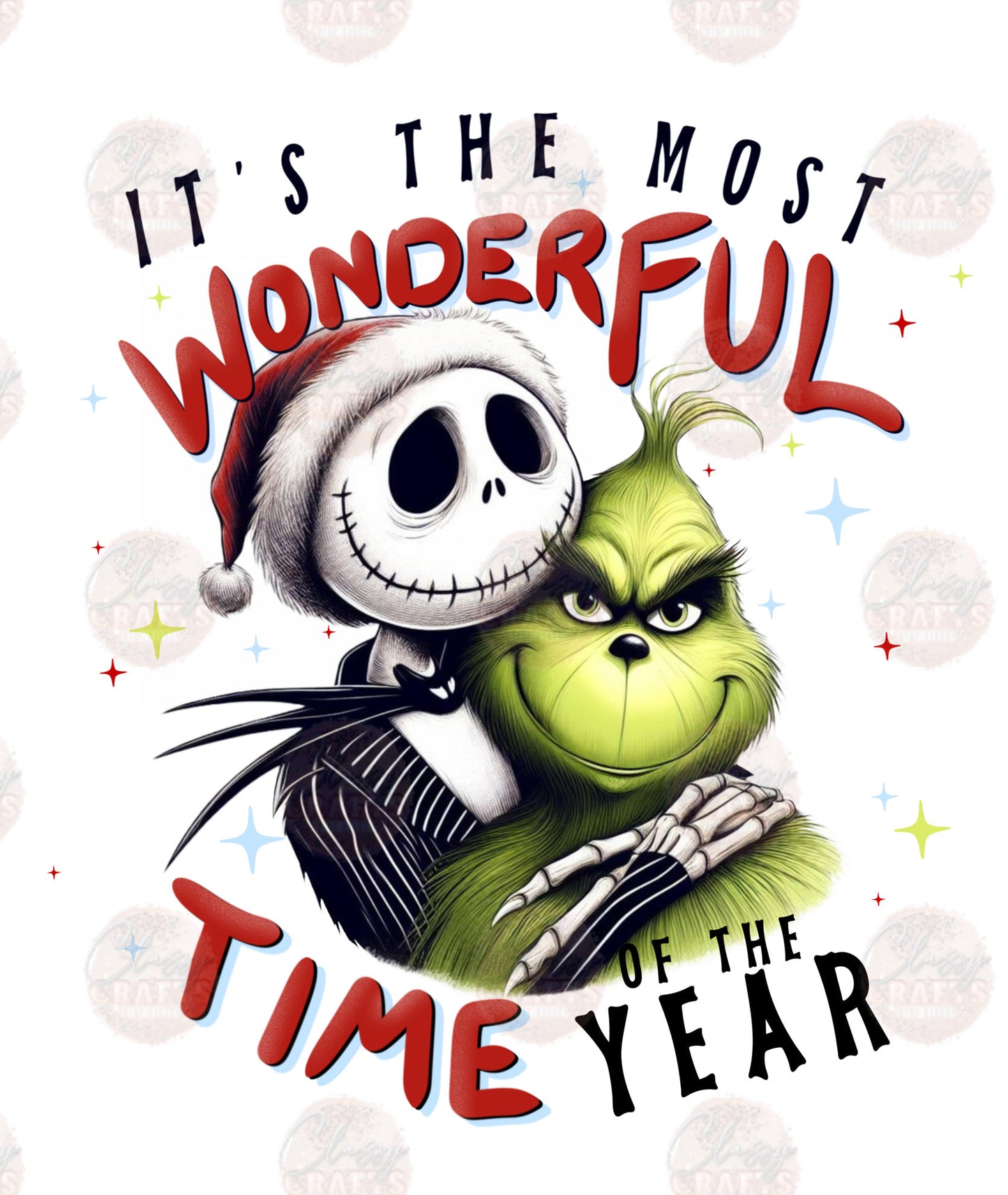 It's The Most Wonderful Time Grump & J Skellie Transfer