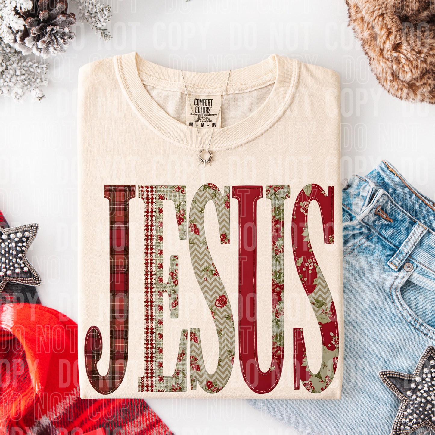 JESUS PATCH CHRISTMAS TRANSFER