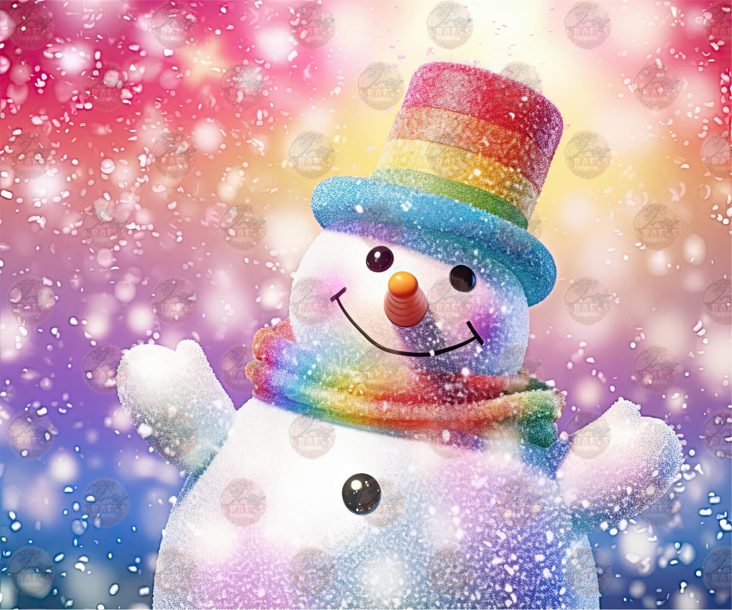 Jolly Frosty Tumbler Wrap