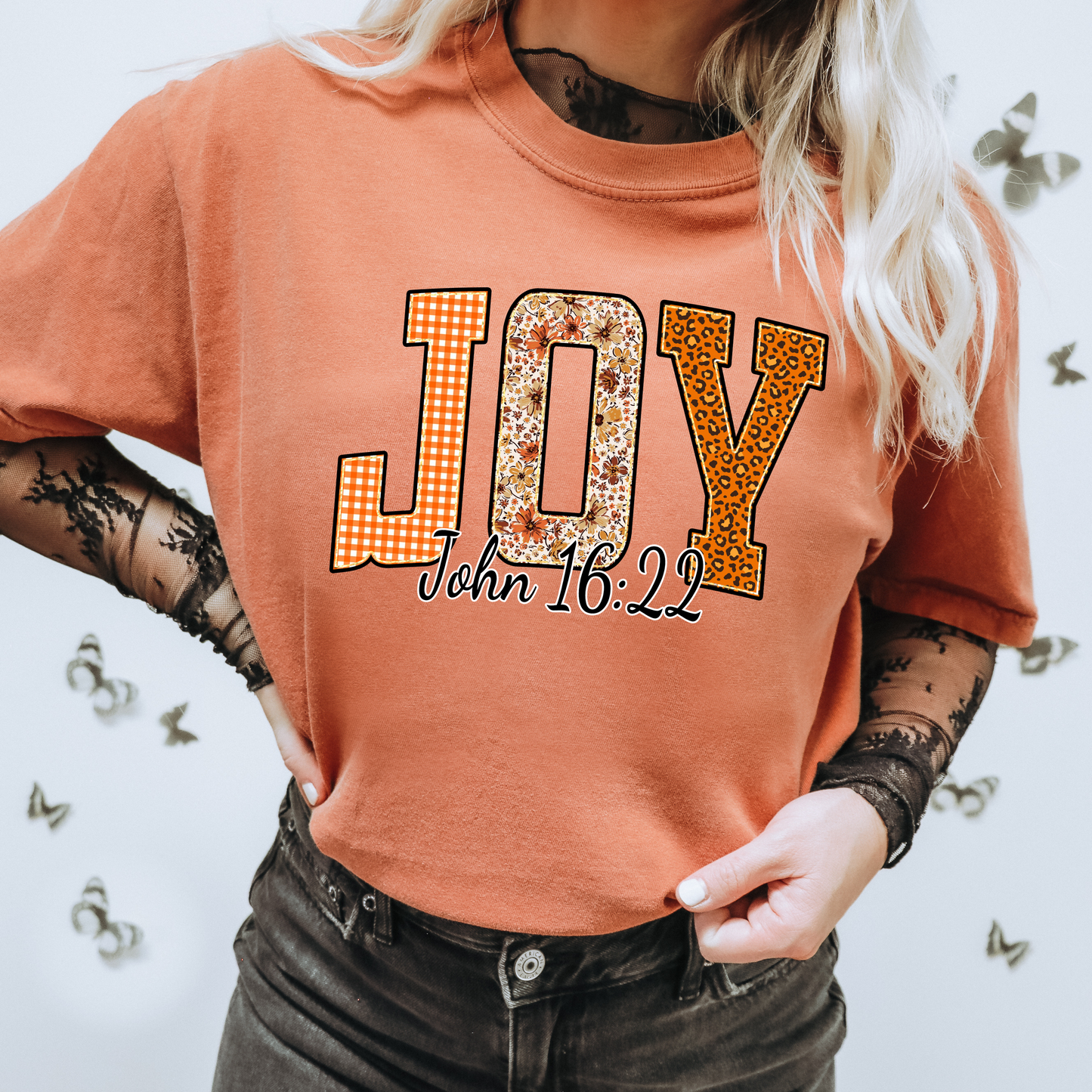Joy Floral Transfer