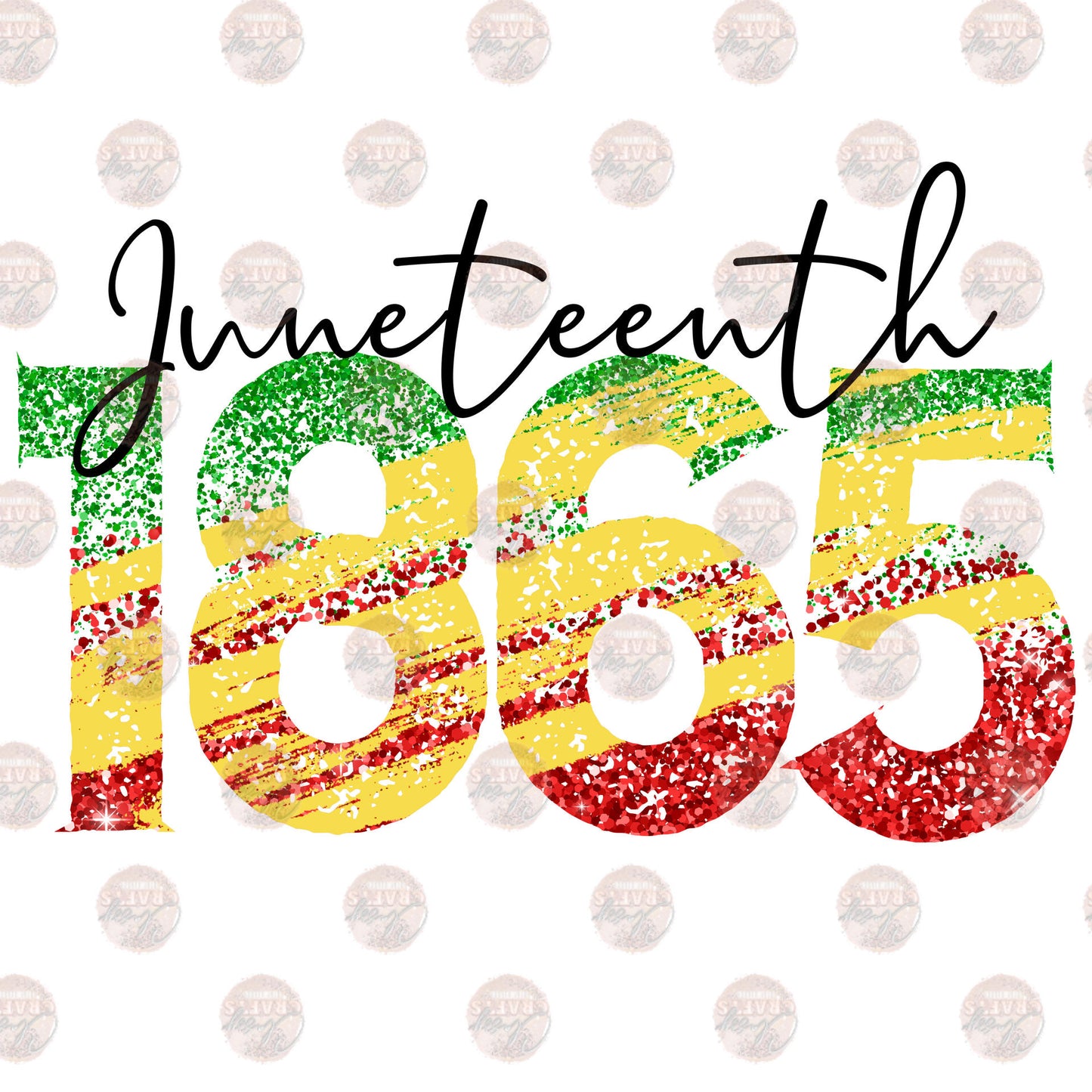 Juneteenth 1865 Painted Transfer