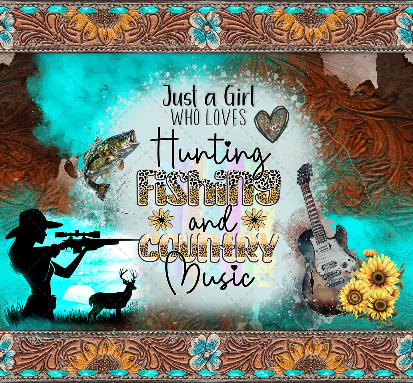 Just A Girl Who Loves Anything Country Tumbler Wrap