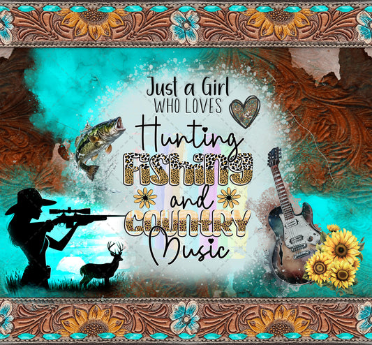 Just A Girl Who Loves Anything Country Tumbler Wrap