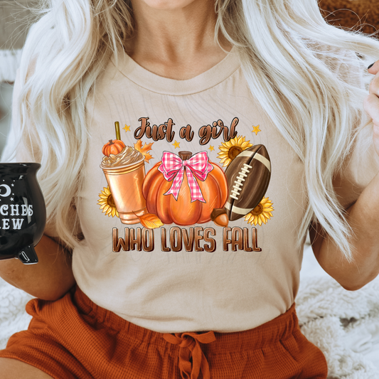 Just A Girl Who Loves Fall Transfer