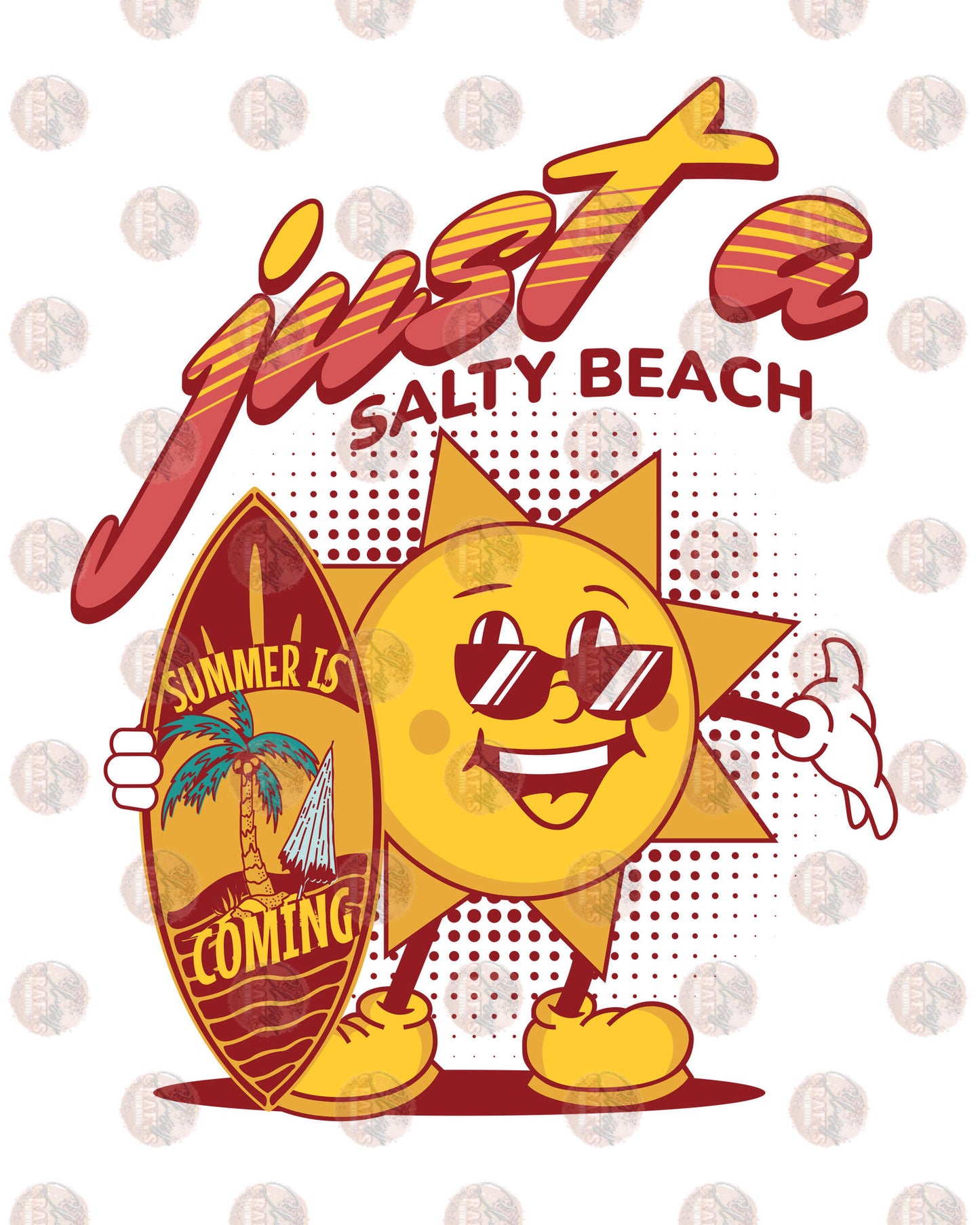Just A Salty Beach Transfer