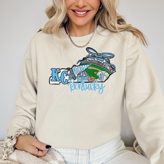 Kentucky Chrome Game Day Coquette Transfer