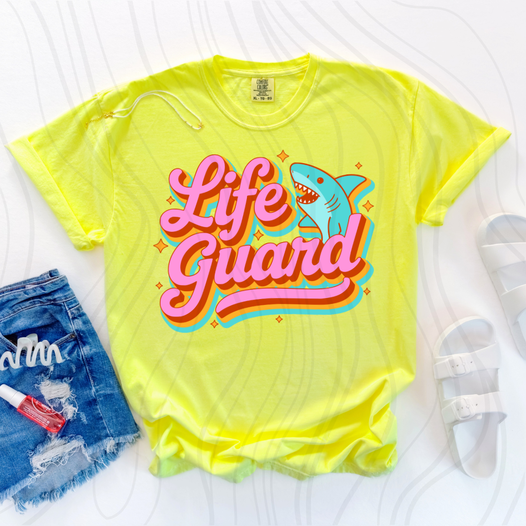 Lifeguard Preppy Shark Transfer