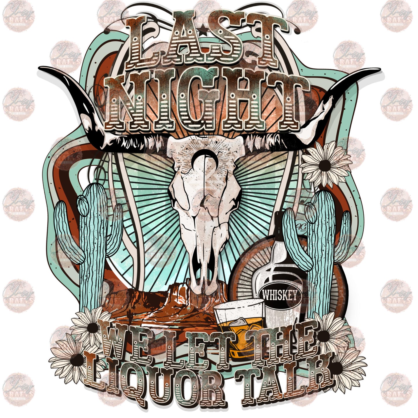 Last Night Teal Transfer