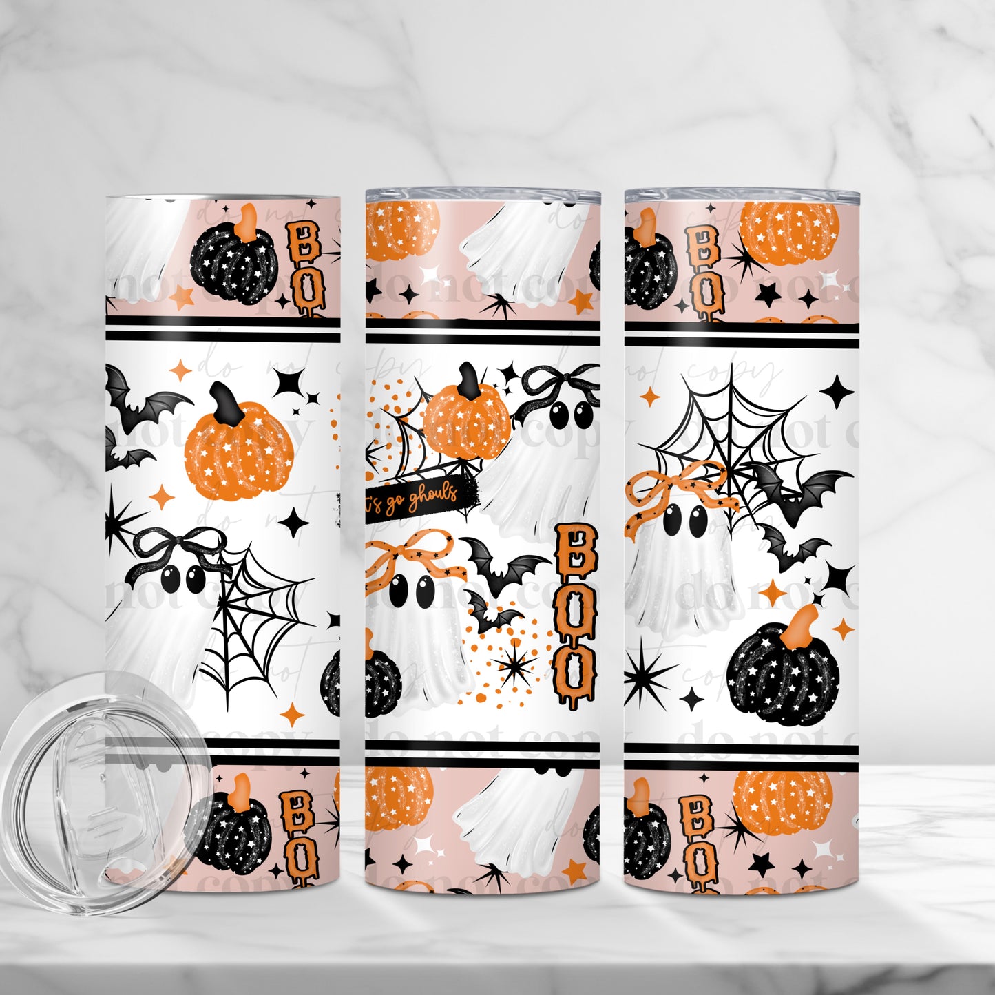 Lets Go Ghouls Tumbler Transfer