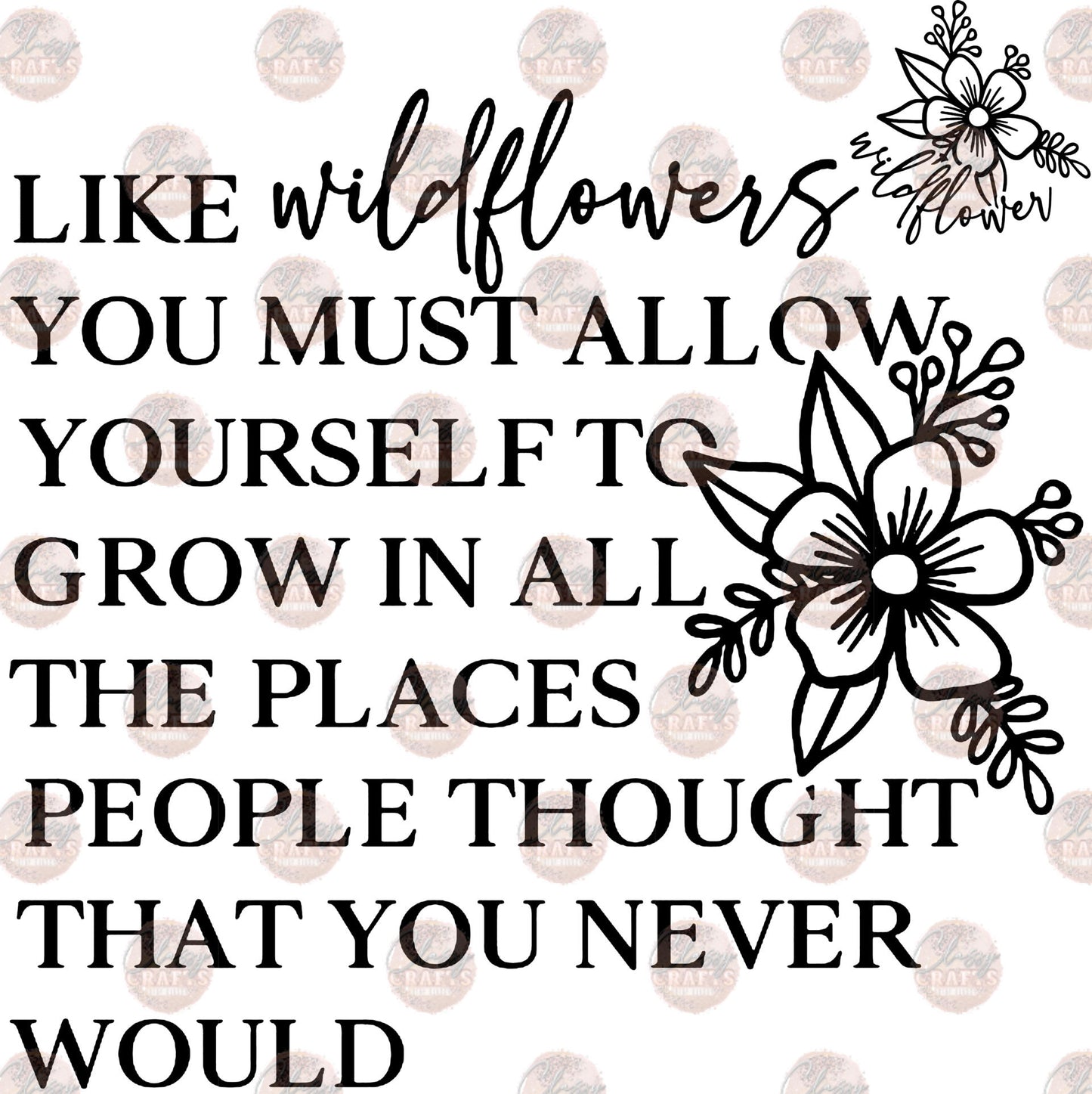 Like Wild Flowers Transfer