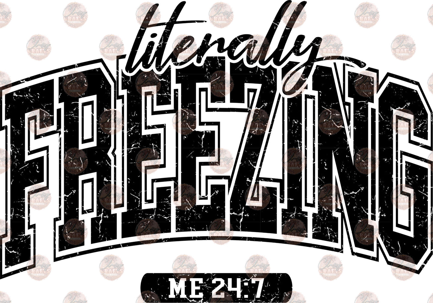 Literally Freezing Black Transfer