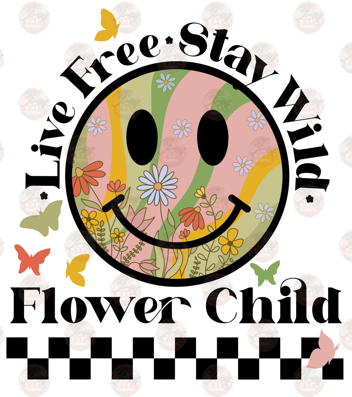 Live Free Smiley Transfer