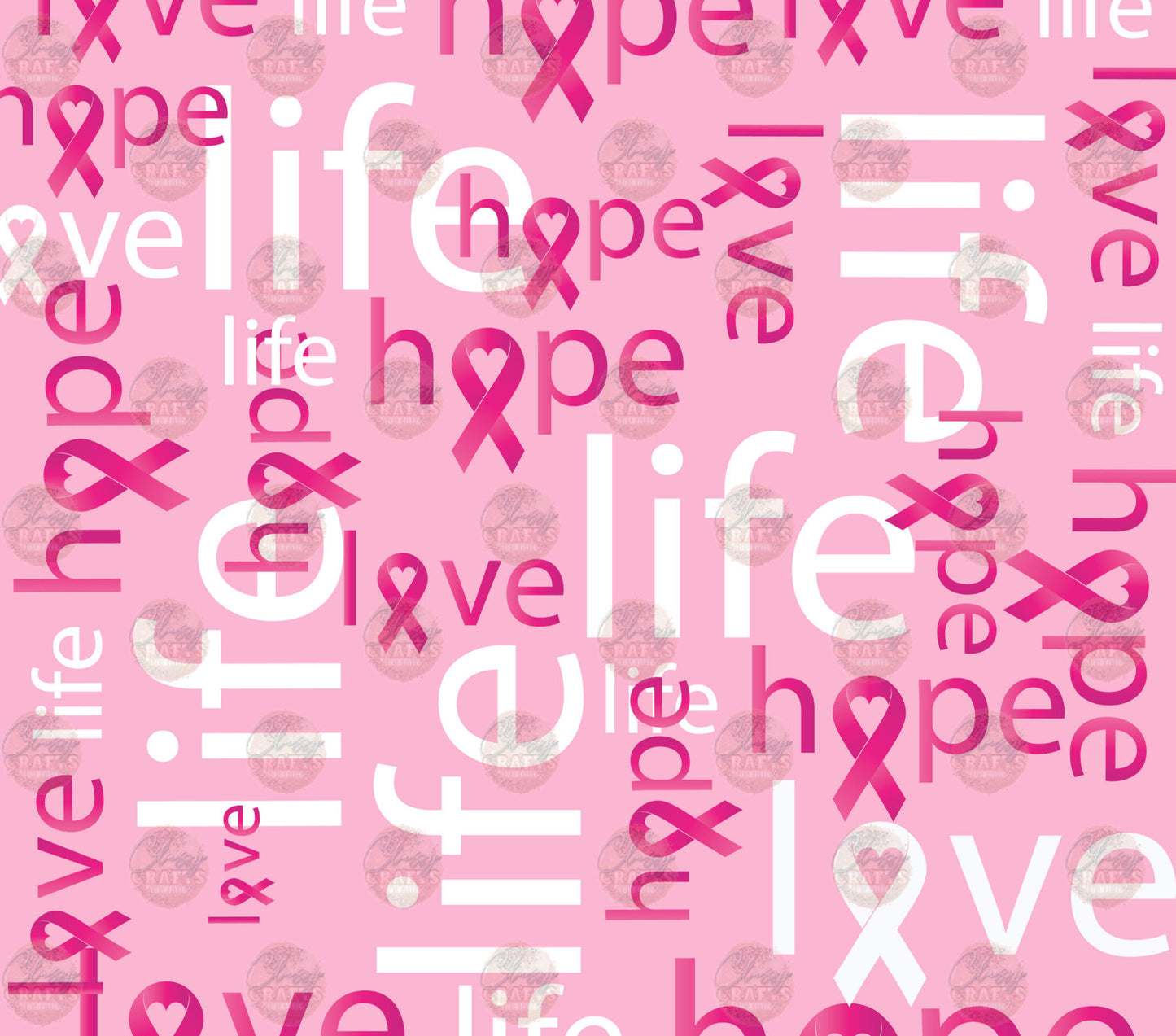 Love Hope Life Tumbler Wrap -
