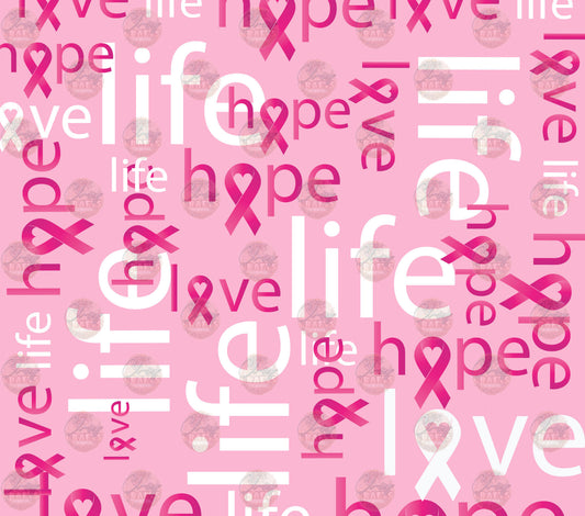 Love Hope Life Tumbler Wrap -