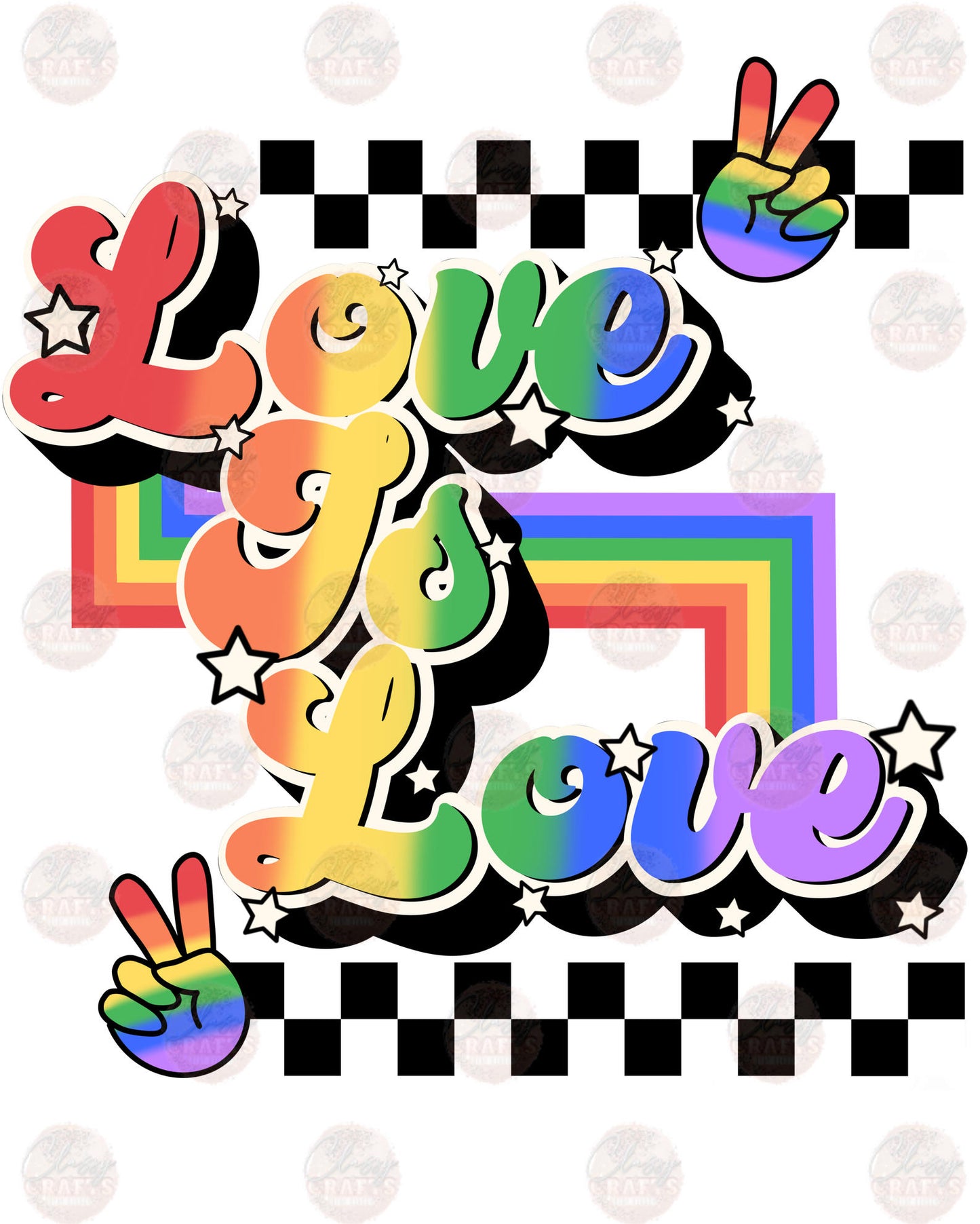 Love Is Love Retro Transfer