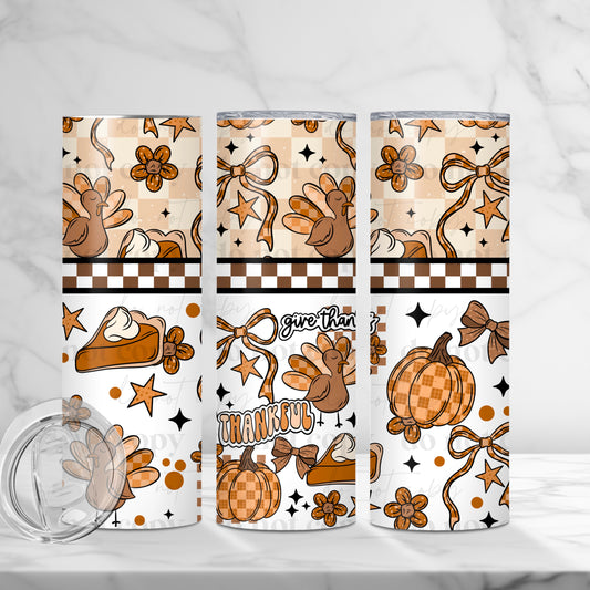 Love Thanksgiving Tumbler Wrap Transfer