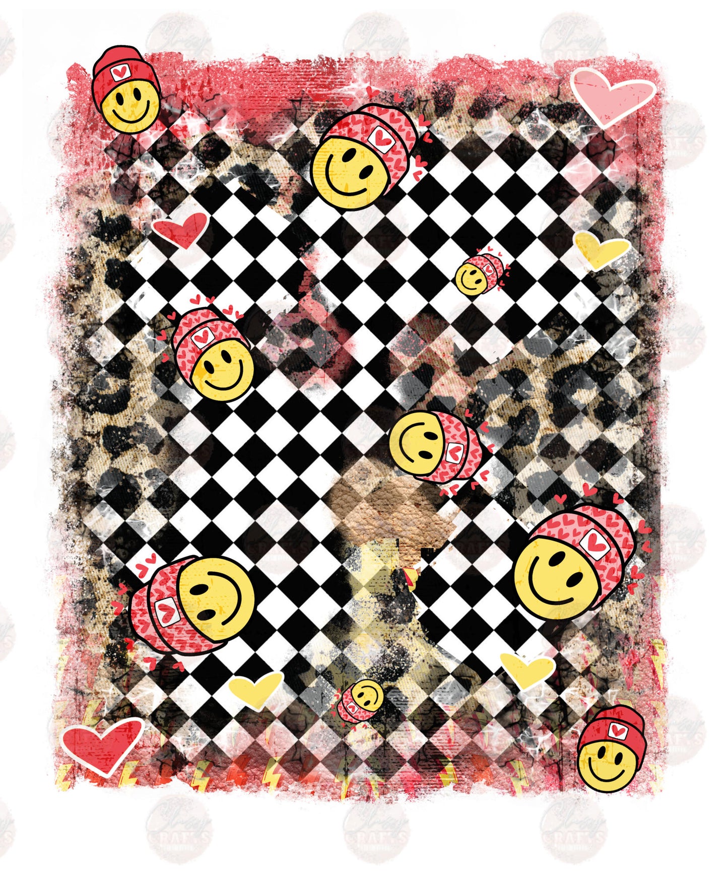 Love Valentine Smile Patch Transfer