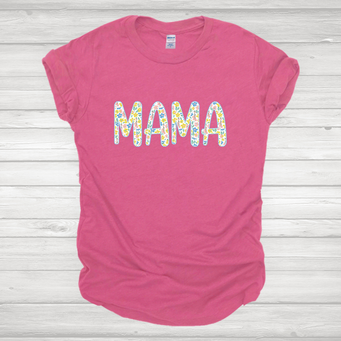Mama and Mini Spring Floral Transfer