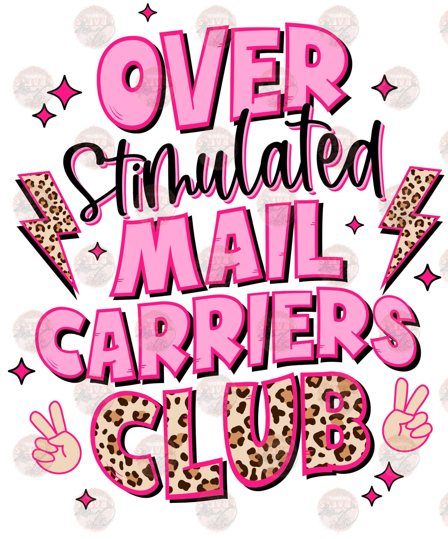 Mail Carriers Club **TWO PART * SOLD SEPARATLEY** Transfer