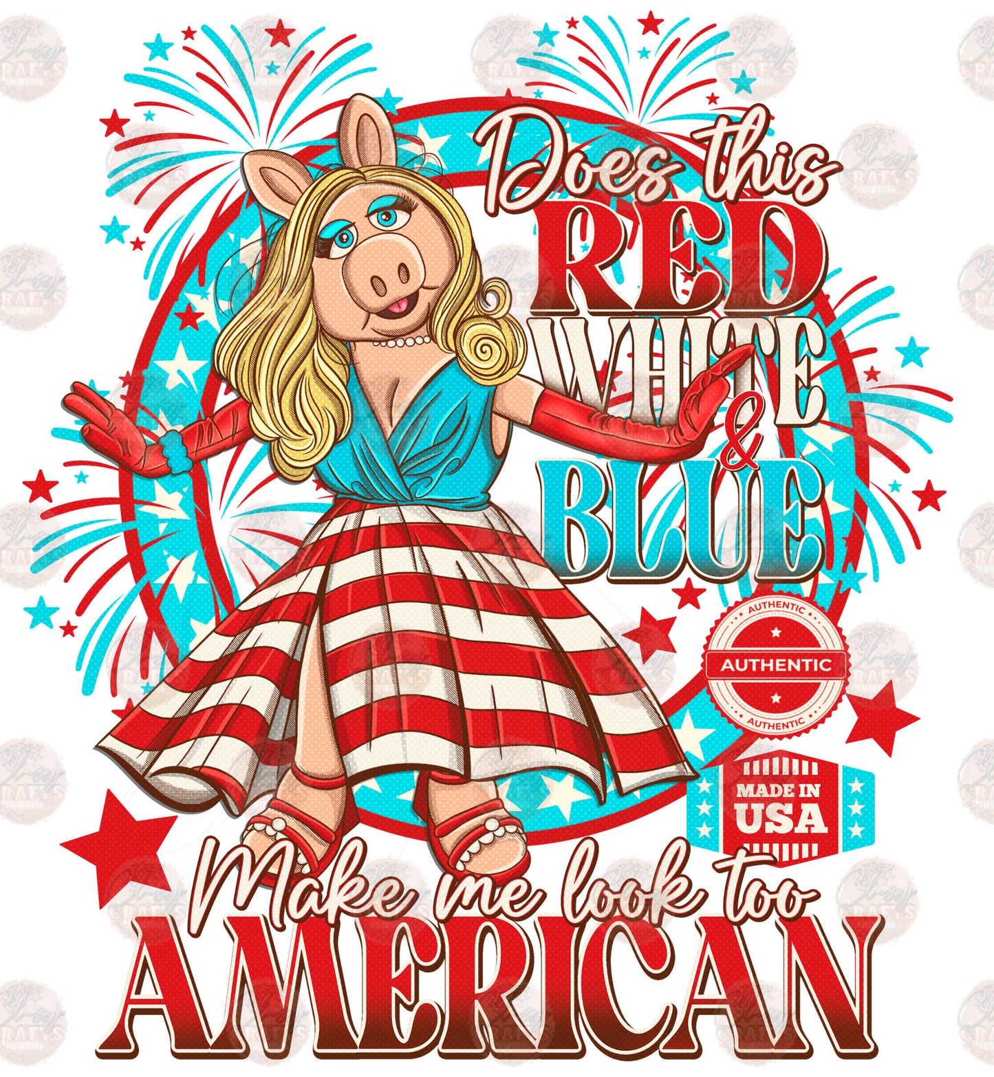 Make Me Look American **TWO PART* SOLD SEPARATELY** Transfer