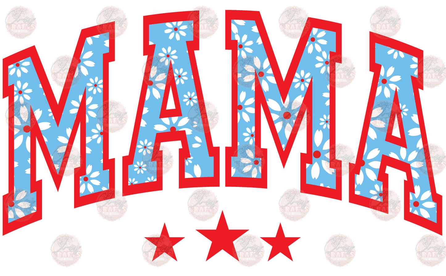 Mama 4th Of July Daisy Transfer