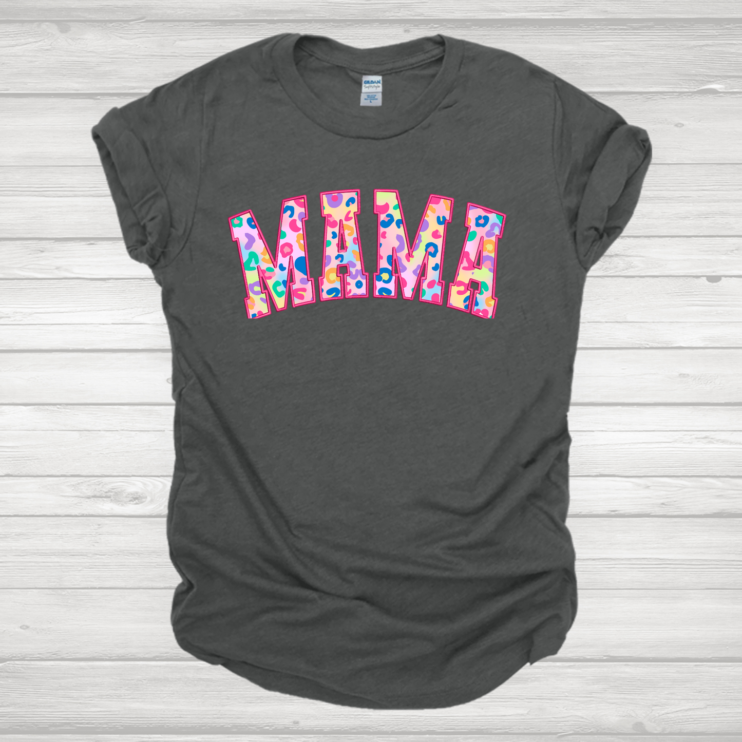 Mama Multicolored Cheetah Transfer