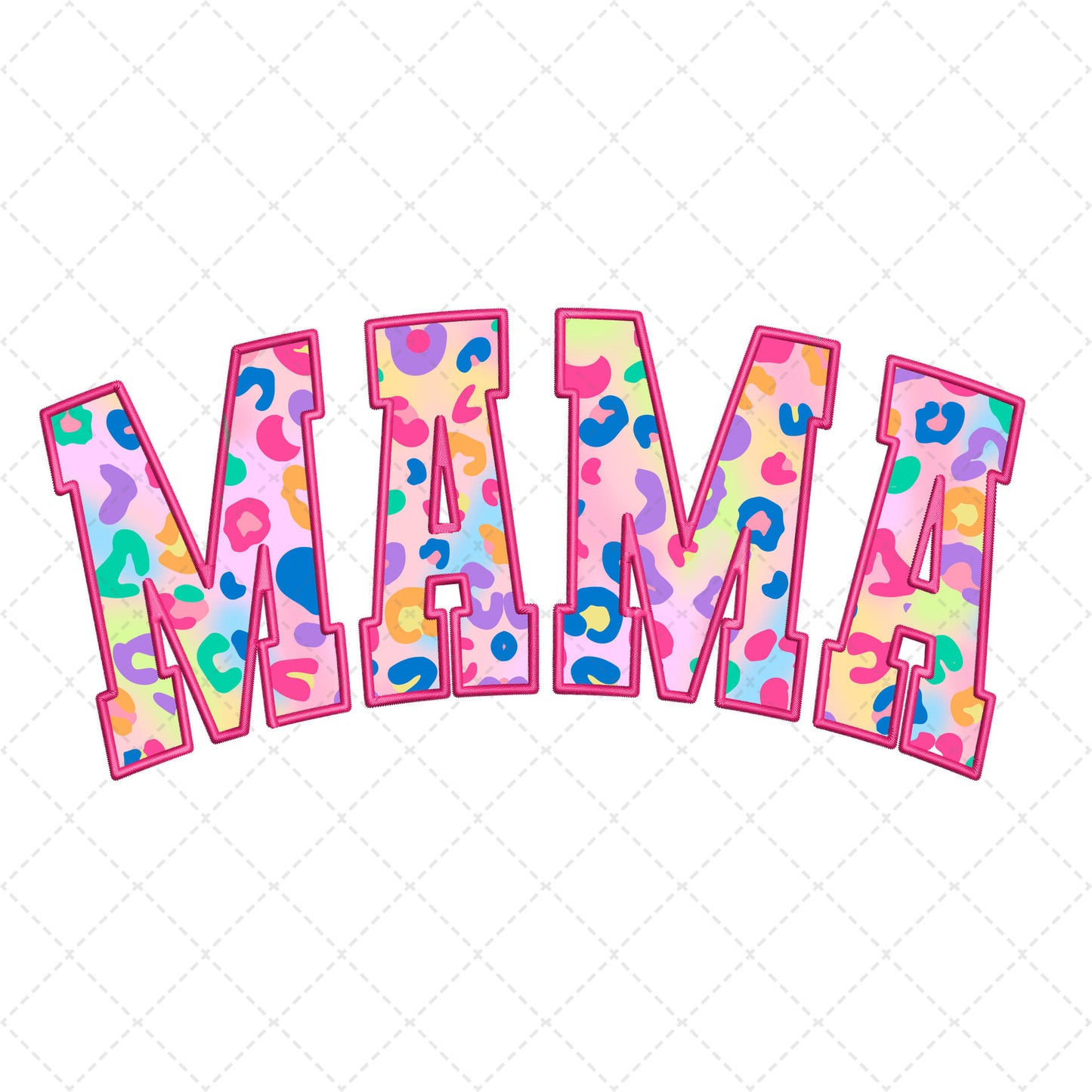 Mama and Mini Pink Cheetah Transfer