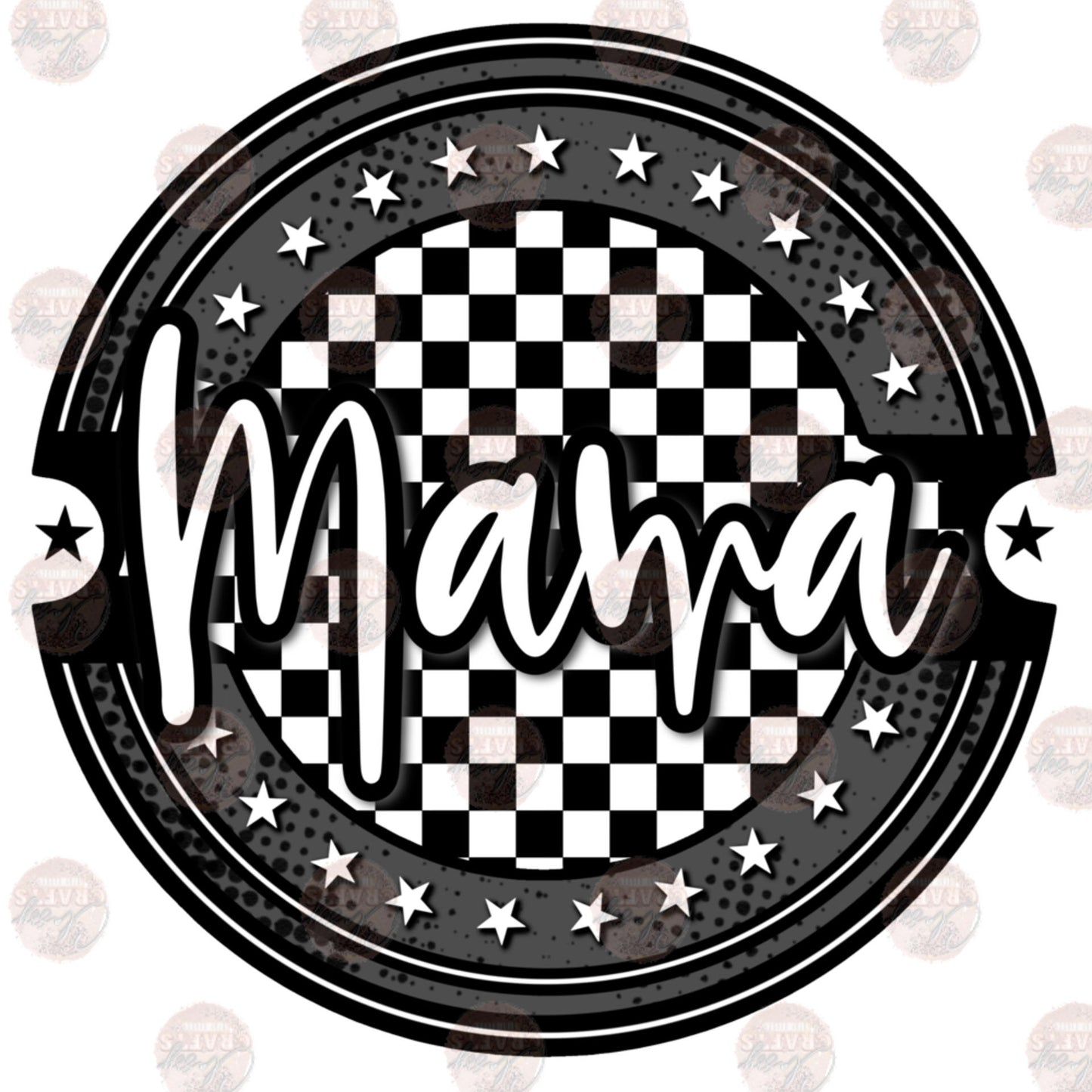 Mama Retro Circle Transfer