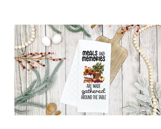 Meal And Memories Tea Towel Transfer