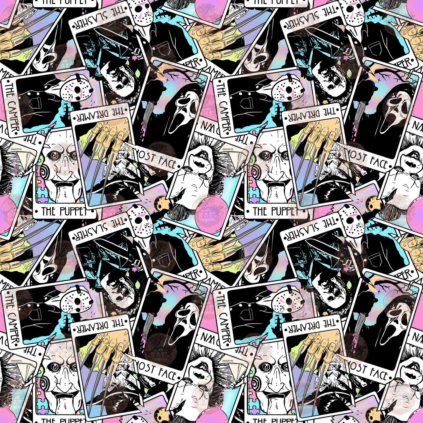 Men Of Horror Pastel Seamless Wrap