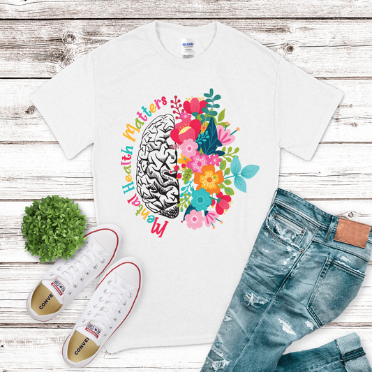 Mental Health Matters Floral Brain Transfer