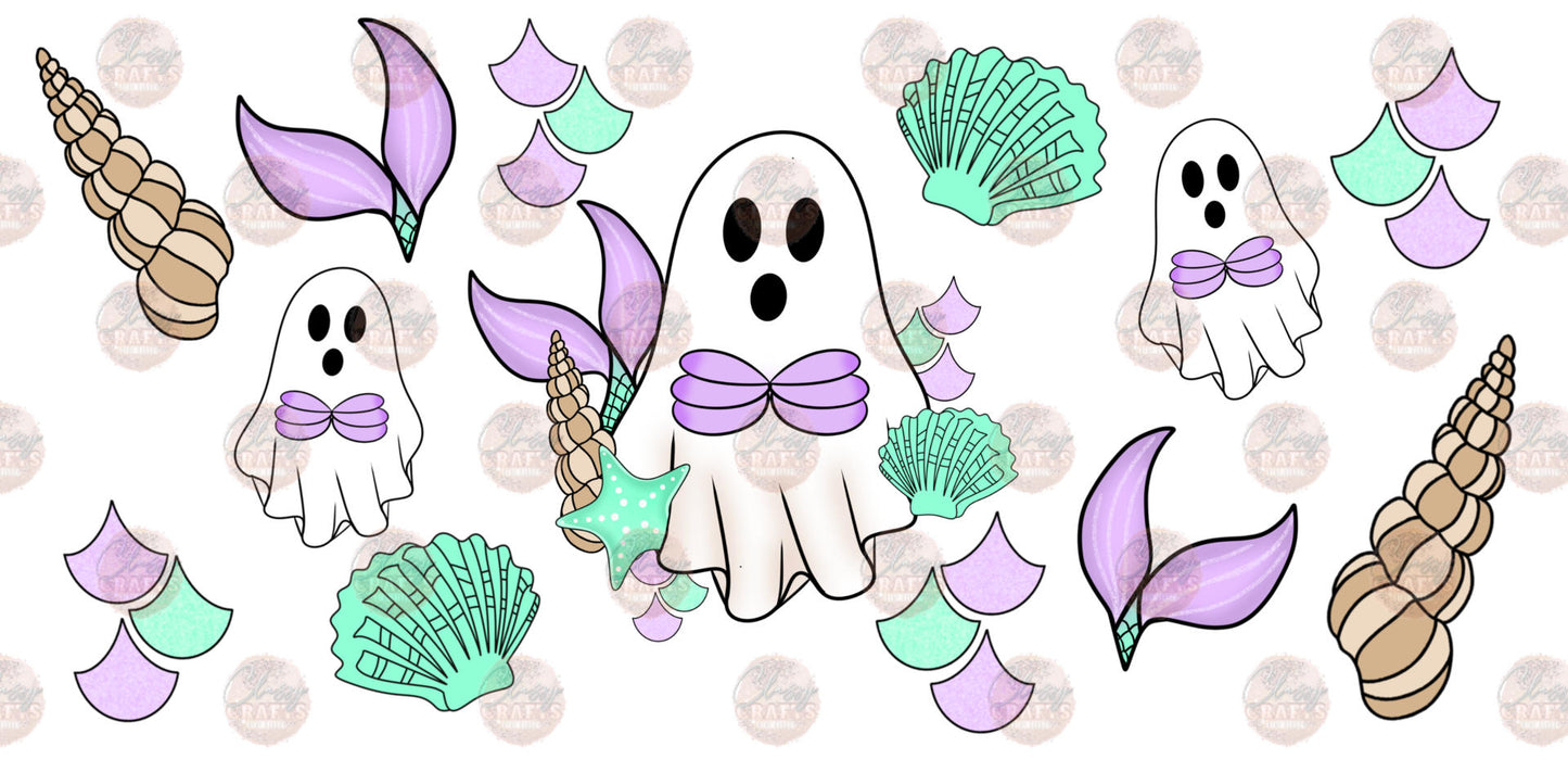 Mermaid Ghost 16oz Libbey Wrap