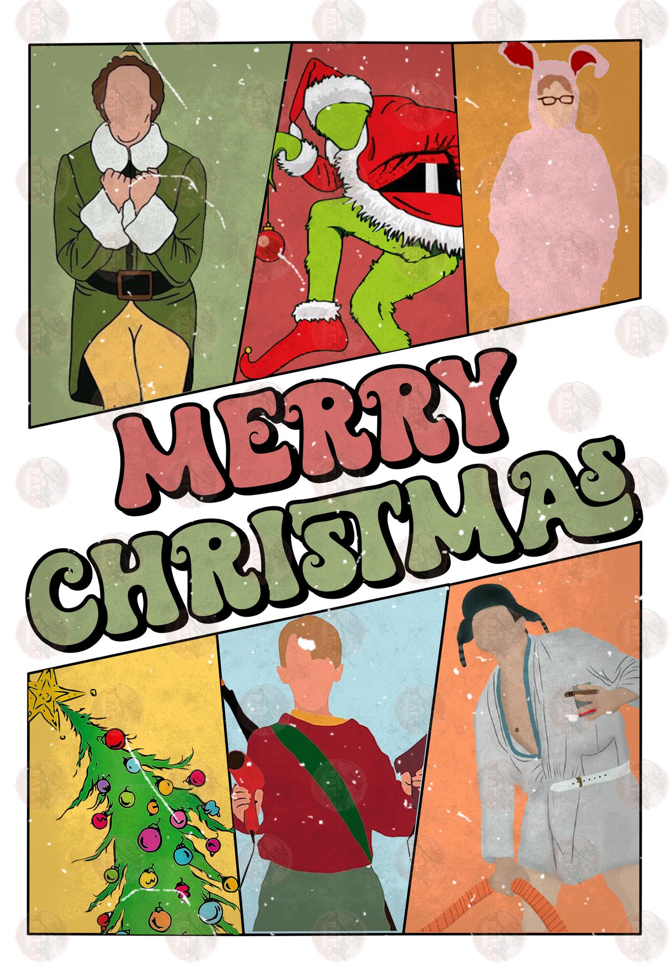 Merry Christmas Retro Style Transfer