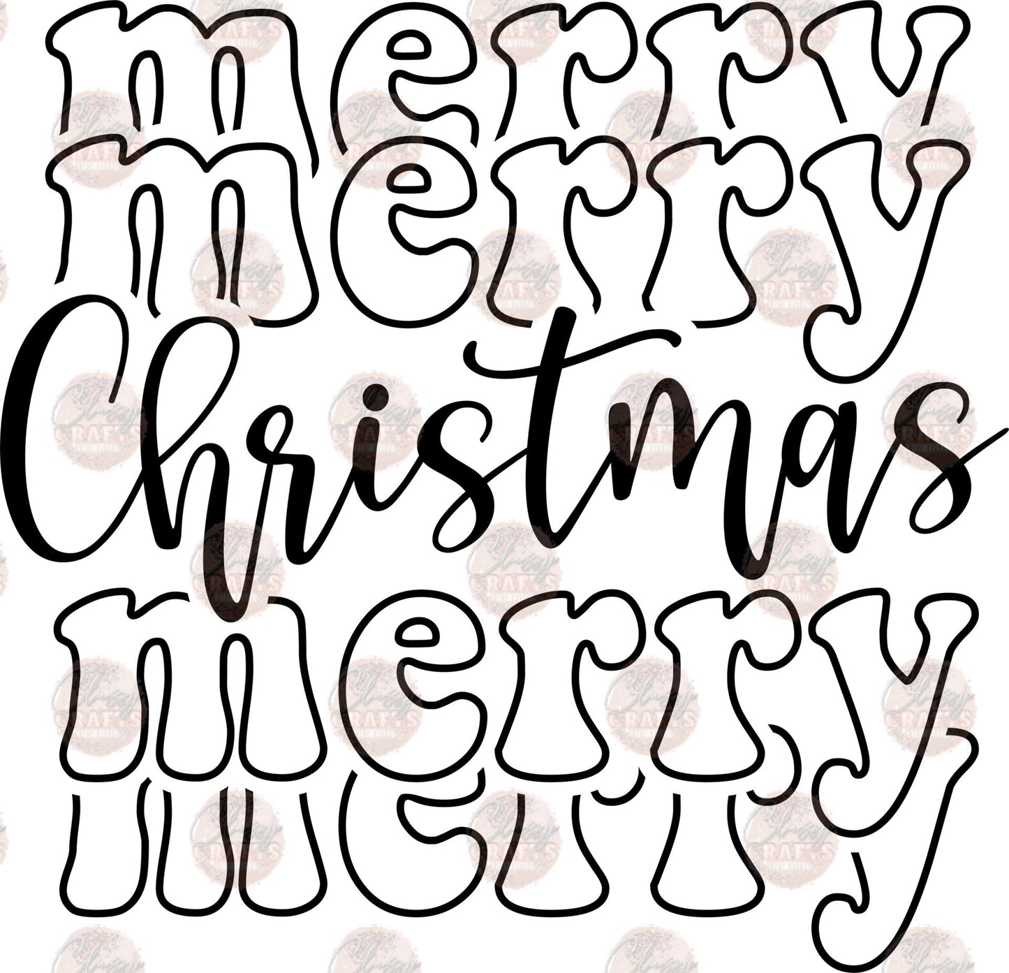 Merry Merry Christmas Transfer