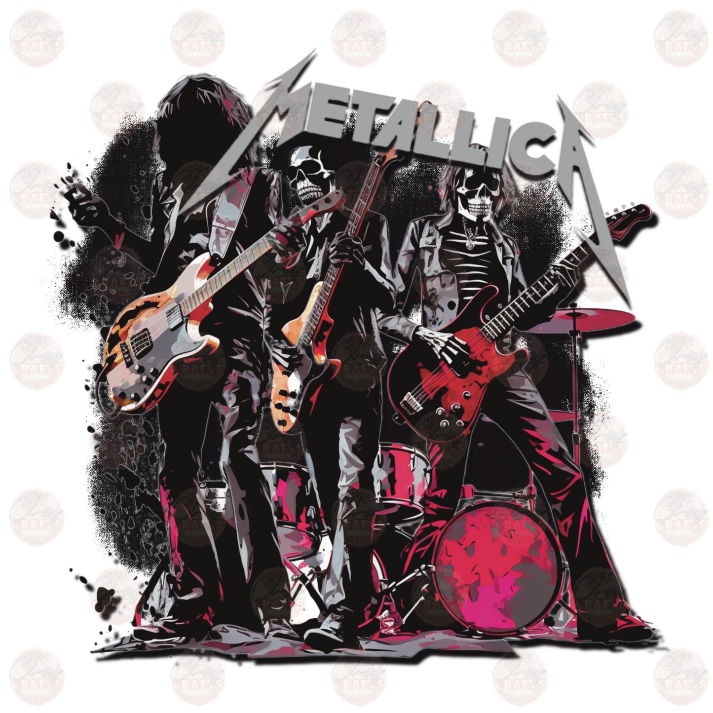 Metal Band Skellys Transfer