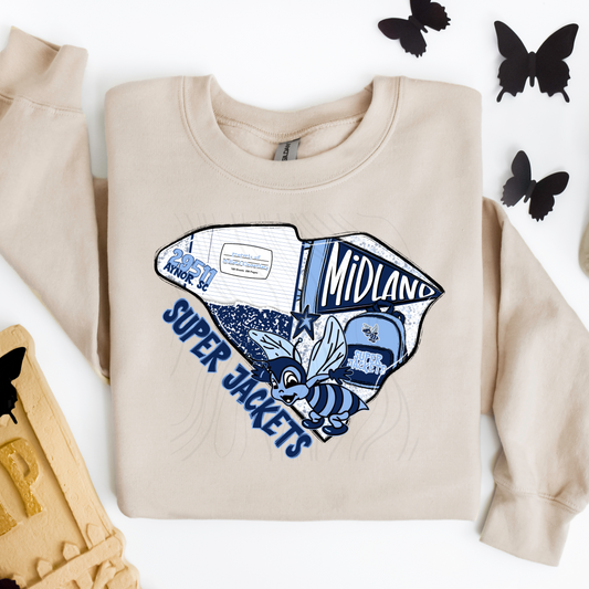 Midland Super Jackets Dude Game Day Coquette Transfer