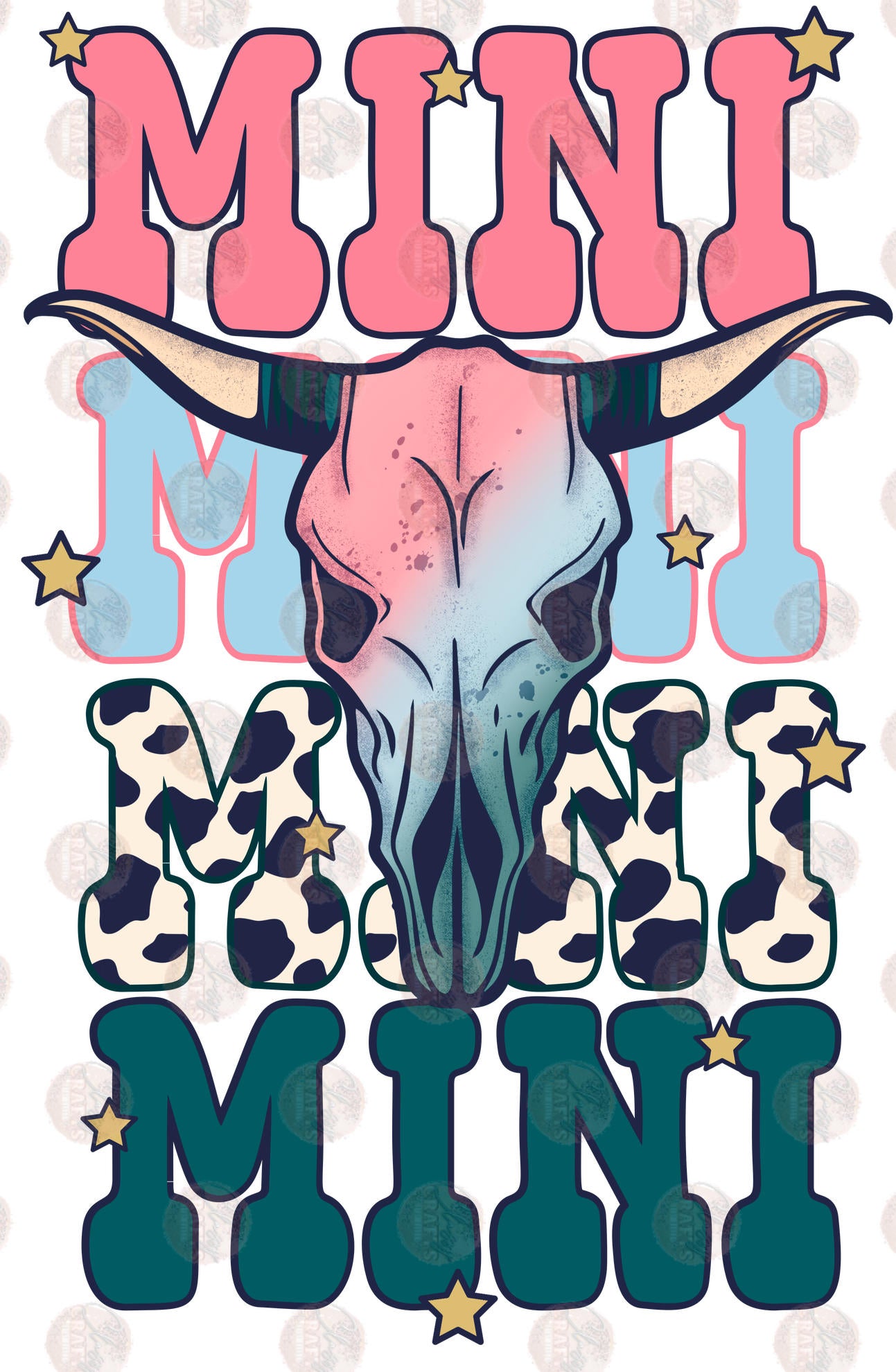 Mini Boho Western Transfer