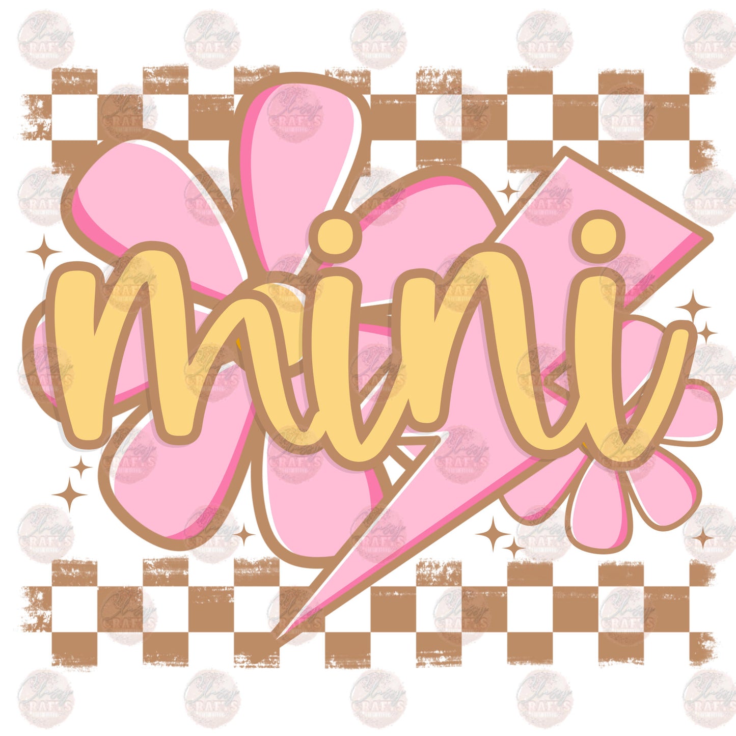 Mini Floral Bolt - Sublimation Transfers