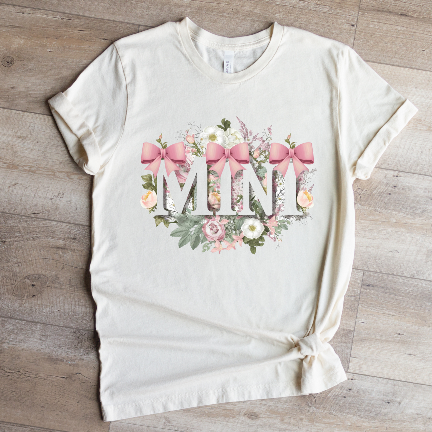 Mama and Mini Flowers and Bows Transfer
