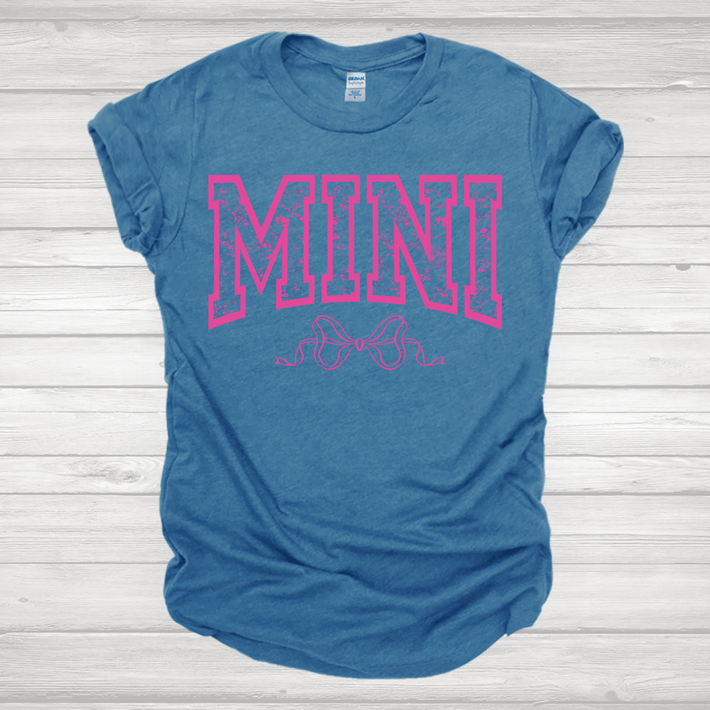 Mama And Mini Pink Bow Transfer