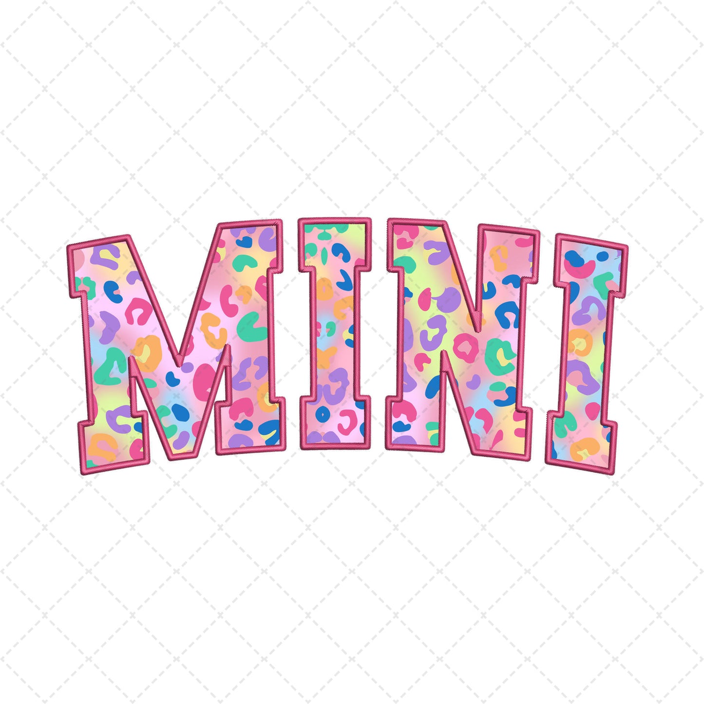 Mama and Mini Pink Cheetah Transfer