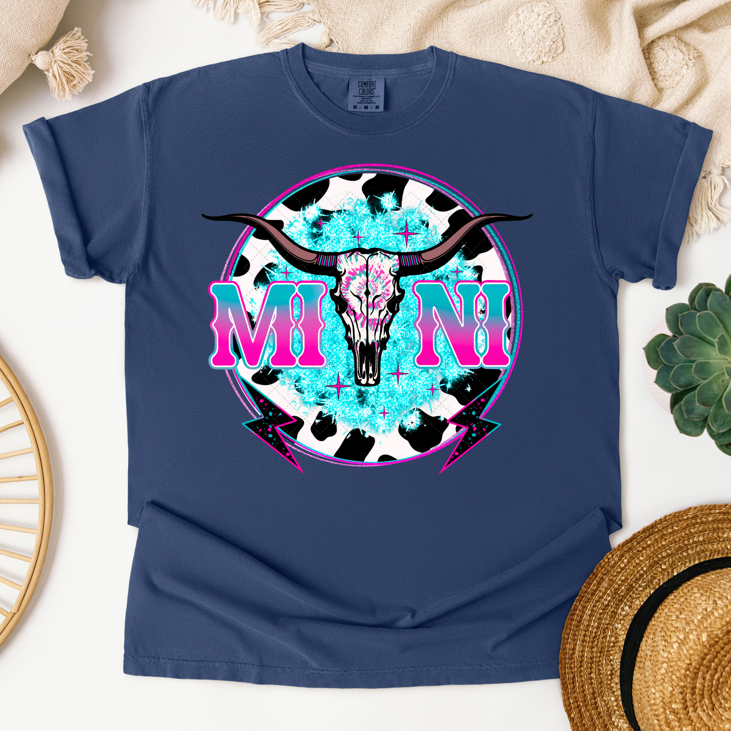 Mama and Mini Retro Bull Transfer