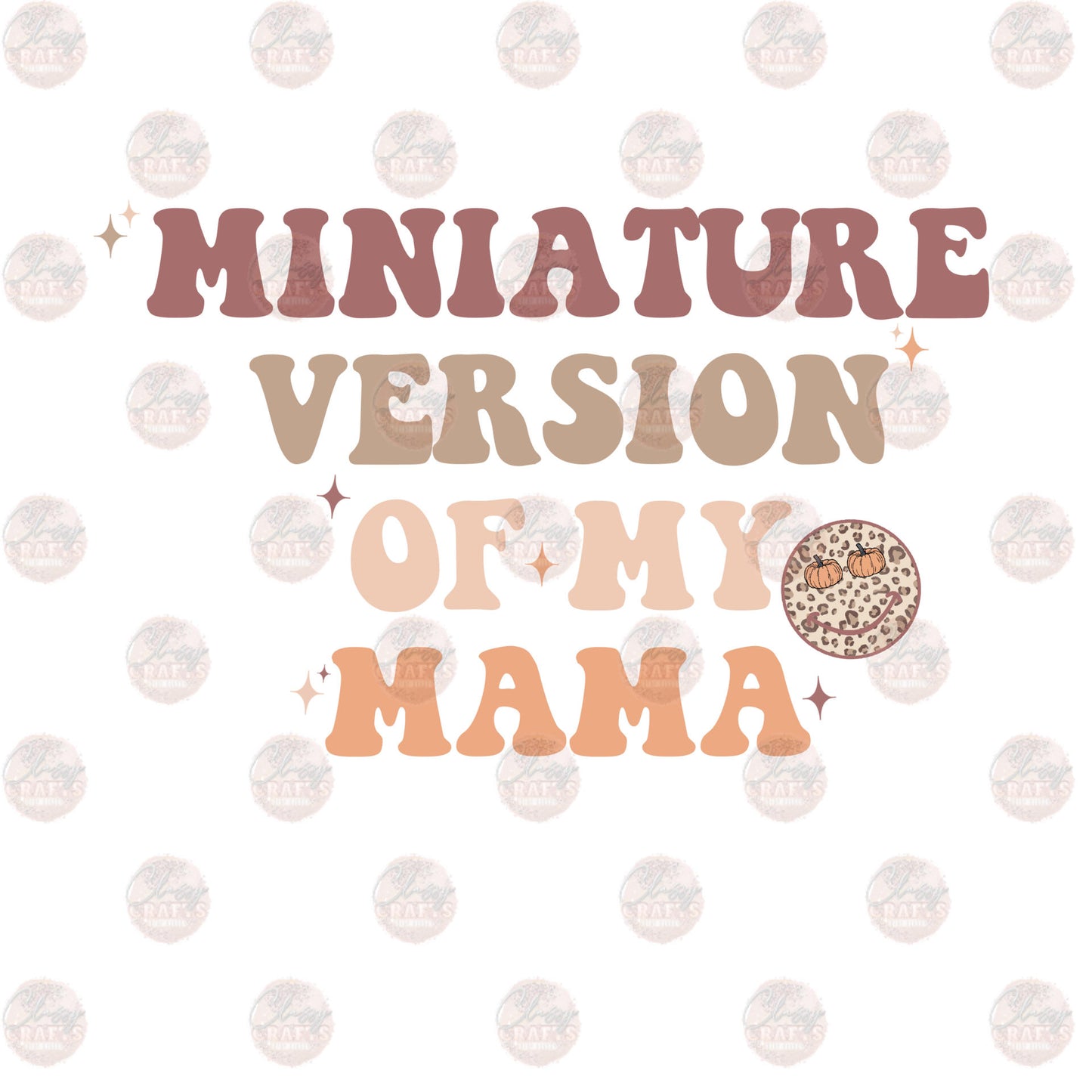 Miniature Version - Sublimation Transfer