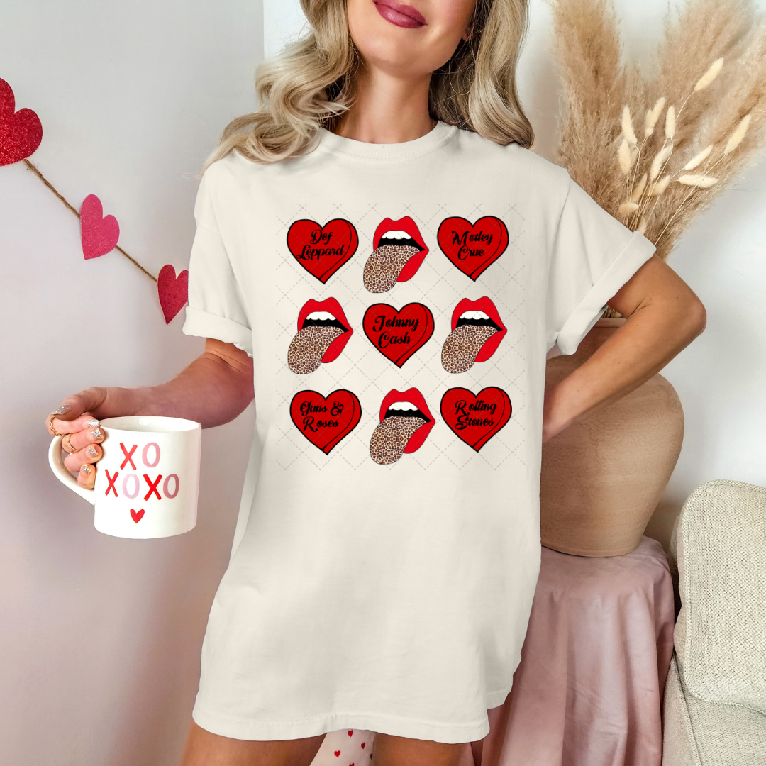 Rock N Roll Valentines Transfer