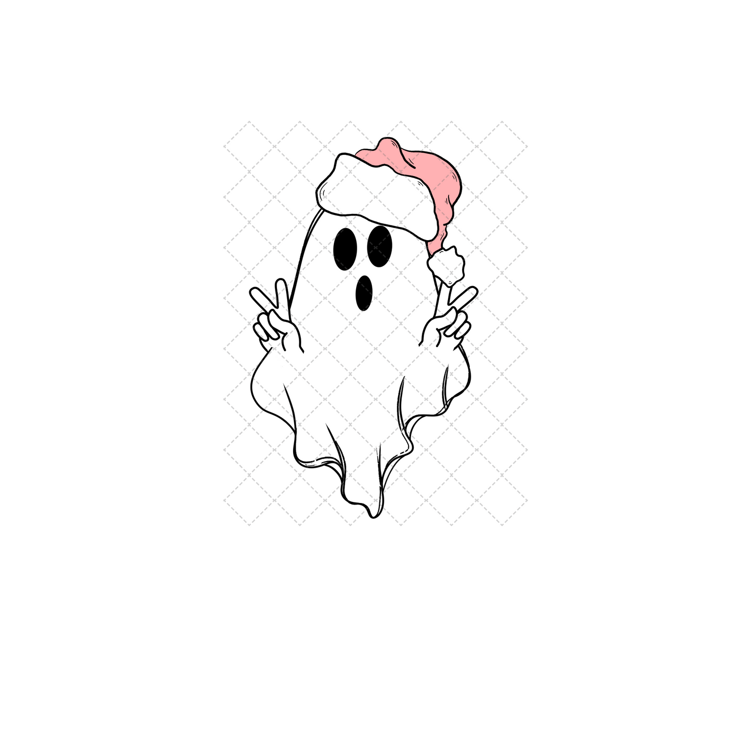Christmas Spirit Boo **TWO PART** Transfer